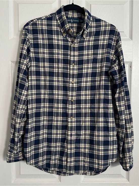 Ralph Lauren Other - Ralph Lauren Navy and White Plaid Cotton Button-Down Shirt